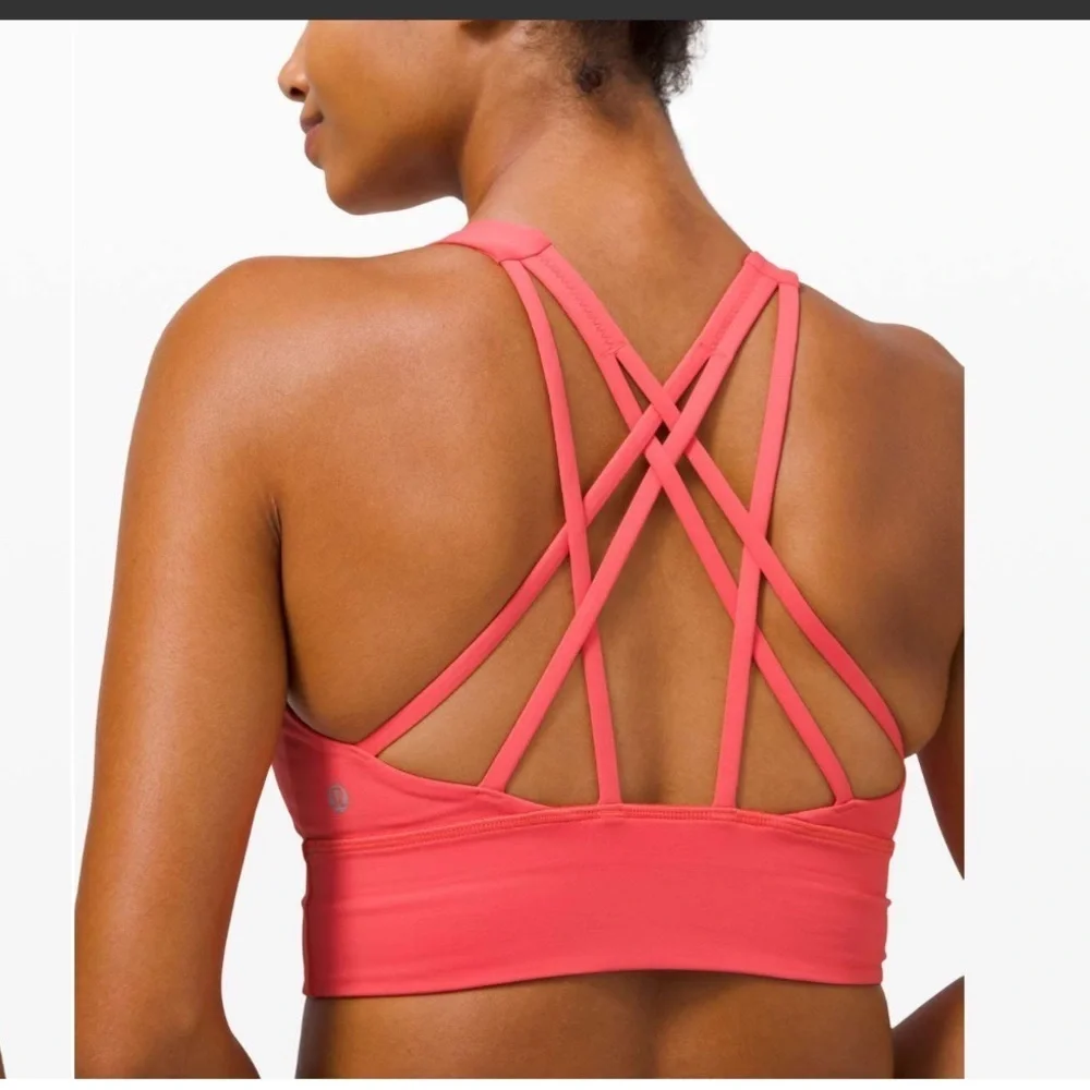 Lululemon Free To Be Serene Bra Long Line Watermelon Red
